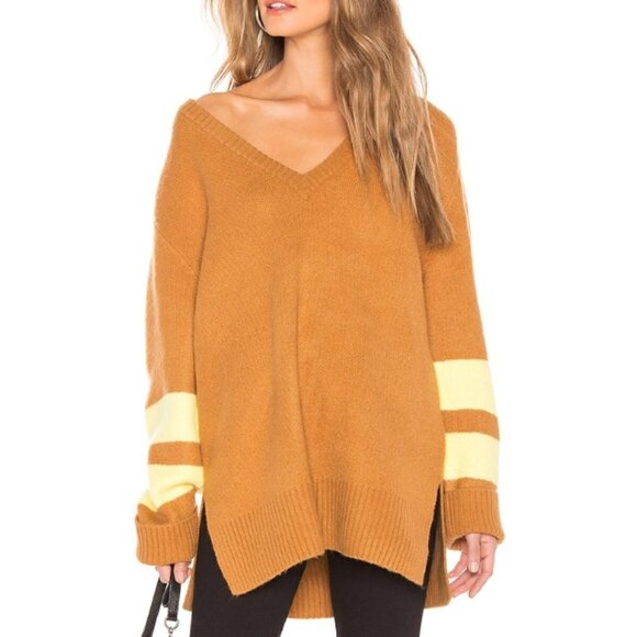 Current/Elliott The 79 Sweater in Brown Sugar - Picture 1 of 6